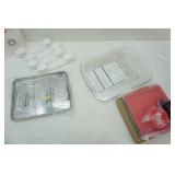 4pk Adjustable Pot Lid Holder, Acrylic Lazy Susan, Grill Pan & Rack, Silicone Bakeware