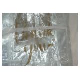 Clear Plastic Thank You Bags w/Gold Writing