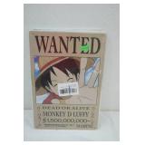 Metal Signs (10ct) Wanted Dead or Alive Monkey D Luffy