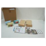 Case of Metal Easter Mailboxes and Paper Supplies