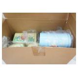 Case of Metal Easter Mailboxes and Paper Supplies