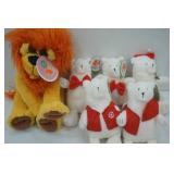 Stuffed Animals (Lion & Polar Bears)
