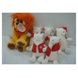 Stuffed Animals (Lion & Polar Bears)