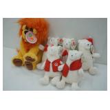 Stuffed Animals (Lion & Polar Bears)