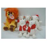 Stuffed Animals (Lion & Polar Bears)
