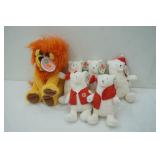 Stuffed Animals (Lion & Polar Bears)
