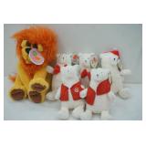 Stuffed Animals (Lion & Polar Bears)