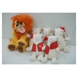 Stuffed Animals (Lion & Polar Bears)