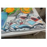 Tennis Shoe Rugs (2ct) Silicone Bakeware, Sea Turtle Beach Blanket, Fleece Sensory Flower