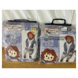 (2) Raggedy Ann & Andy Size 1-2
