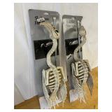 (2) Skeleton Flamingo Yard Decoration
