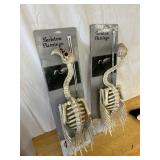 (2) Skeleton Flamingo Yard Decoration