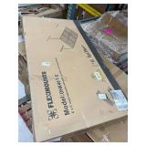 FLEXIMOUNTS OHK Series 48 in. W x 72 in. D x 22-40 in. H Black Ceiling Mounted Overhead Garage Storage Rack with Accessory Hooks