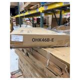 FLEXIMOUNTS OHK Series 48 in. W x 72 in. D x 22-40 in. H Black Ceiling Mounted Overhead Garage Storage Rack with Accessory Hooks