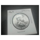 1963 BU Franklin Half Dollar