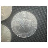 (3) UK Commemorative Crowns. Clad - (2) are AU the other is average circulation.