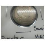 1914 S Key Date Barber Quarter. Only 264K Mintage