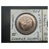 (2) Summer Olympic Commemorative Medallions