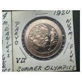 (2) Summer Olympic Commemorative Medallions