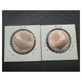 (2) Summer Olympic Commemorative Medallions