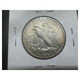 1942 High Grade Walking Liberty Half. AU+ or Better