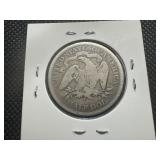 1877 S Seated Half Dollar