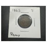 1865 Indian Head Penny F Condition