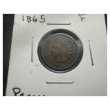 1865 Indian Head Penny F Condition