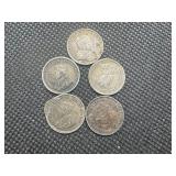Silver Canada Nickels