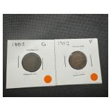 (2) Indian Head Pennies