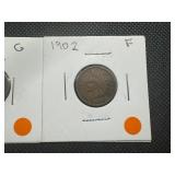 (2) Indian Head Pennies