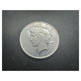 1927 D Semi-Key Date Peace Dollar AU Strong Luster
