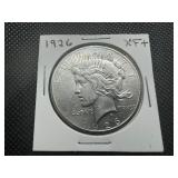 1926 Better Date XF+ Peace Dollar