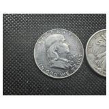 (2) Silver Half Dollars