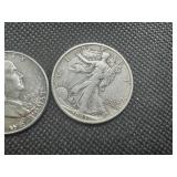 (2) Silver Half Dollars