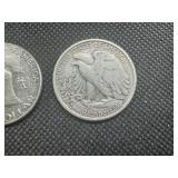 (2) Silver Half Dollars
