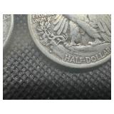 (2) Silver Half Dollars