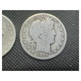 (2) Barber Half Dollars