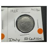 (2) AU Italian Coins from the 1920s