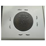 (2) XF Belgian Coins from the 1800s
