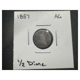 1857 1/2 Dime