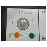 Better Date 1925 D & 1942 S Dimes