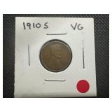 1910 S VG Better Date Lincoln Cent