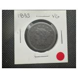 1853 VG Braided Hair Large Cent