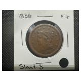 1856 F+ Slant 5 Braided Hair Large Cent