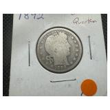 1892 Barber Quarter