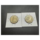 (2) Proof Sac Dollars from Sets