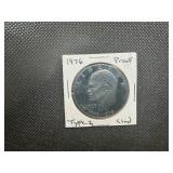 1976 S Type 2 Clad Proof Dollar
