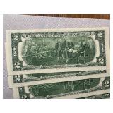 Five Sequential $2 Bills