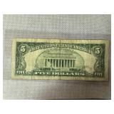 1963 Series Red Seal $5 Bill